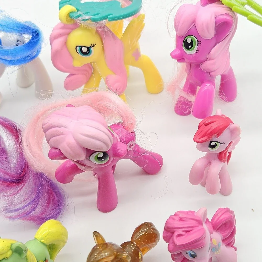 Lot of 10 My Little Pony Figures Blind Bag Mini Hair Ponies Hasbro MLP Lot